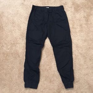 GAP navy blue twill joggers